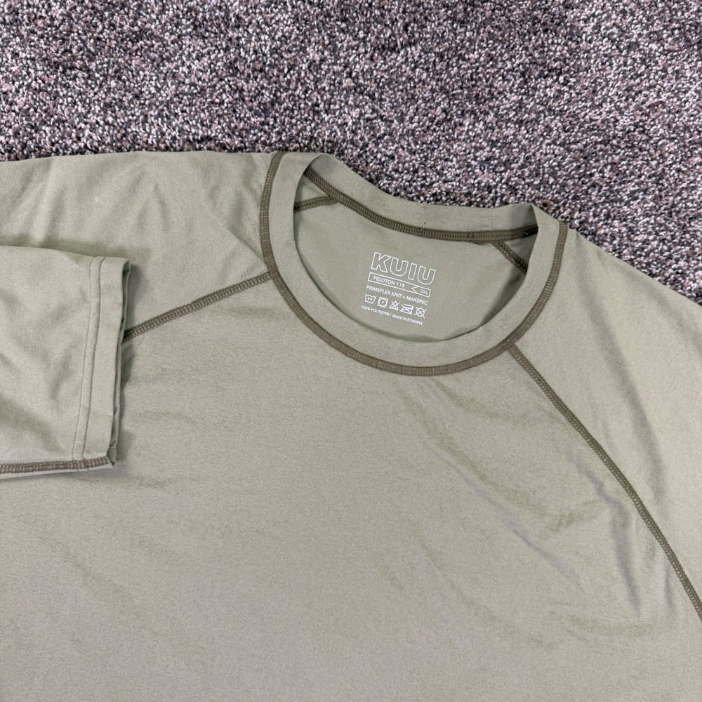 Kuiu Peloton 118 Long Sleeve Shirt Mens 3XL Olive Green Primeflex Base Layer
